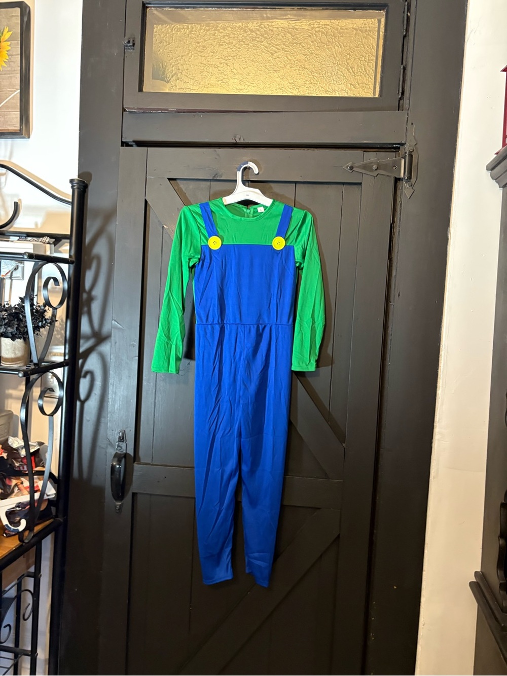 Kids Luigi Costume with hat,mustache and gloves